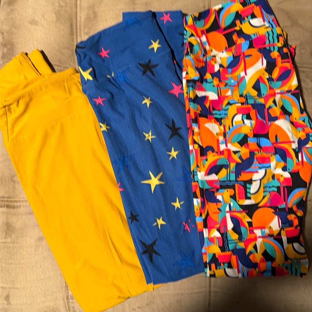 Lularoe OS new without tags leggings lot of 3